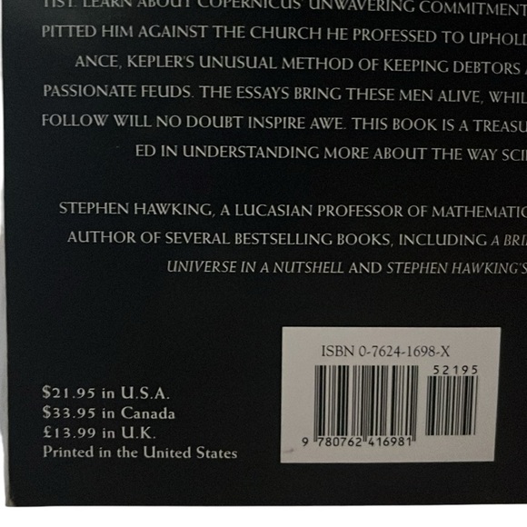 ON THE SHOULDERS OF GIANTS  EDITED WITHH COMMENTARY BY STEPHEN HAWKING - Picture 10 of 12